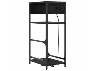 Table de chevet - cabinet de chevet - table de nuit chêne noir 40 x 27 x 76 cm bois d'ingénierie