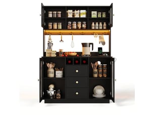 Buffet    <strong></strong> <strong></strong> - 120 cm coloris noir 