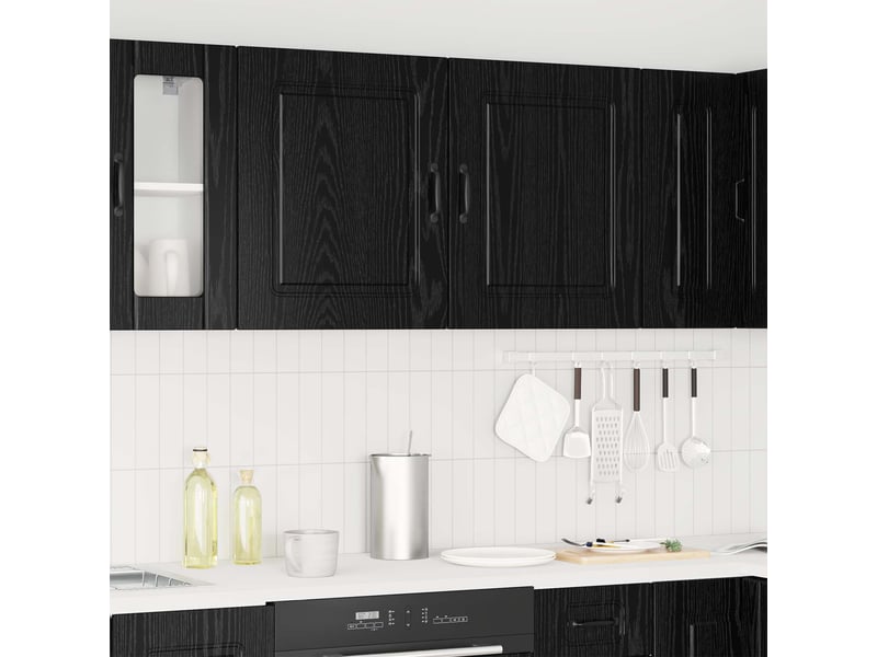  Panneau de lave-vaisselle kalmar chêne noir 50x31x60cm  - Conforama D