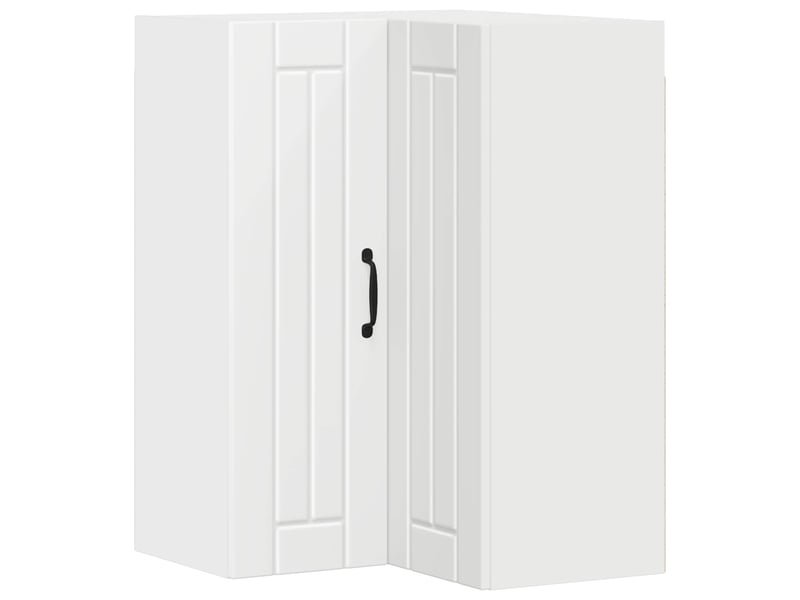  Meuble mural de cuisine, armoire d'angle cuisine lucca blanc 57x57x80cm  - Conforama A