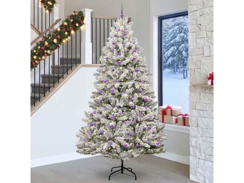Sapin de noël, arbre de noël artificiel 270 cm 300 led blanc chaud cf61018 - Conforama B