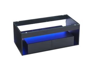 Table basse rectangulaire coloris noir <strong></strong> <strong></strong> - 50 cmx110 cm