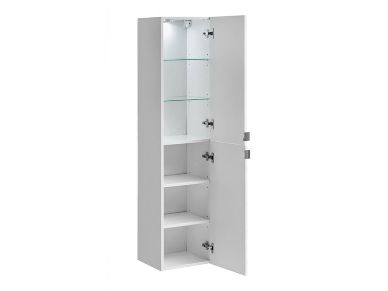 Ensemble salle de bain meuble vasque 90 cm + 2 éléments - camille white - Conforama C