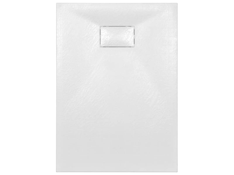  Bac de douche receveur de douche rectangulaire salle de bain maison intérieur trou de drain standard de 9 cm smc 100 x 70 cm blanc 02_0003444  - Conforama D