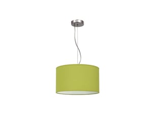 Suspension fabrilamp nicole e27 coloris vert ø 30 cm hauteur réglable 25-97 cm
