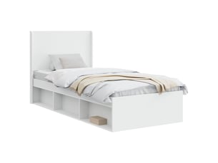Lit simple 100x200 cm    coloris blanc