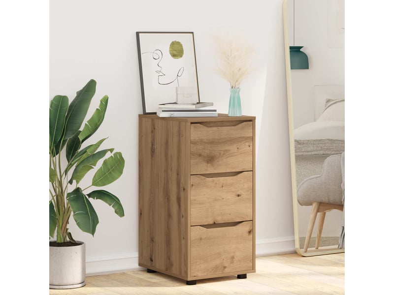  Meuble de rangement bureau | armoire de rangement 40 x 48 x 81 cm bois d'ingénierie  - Conforama E