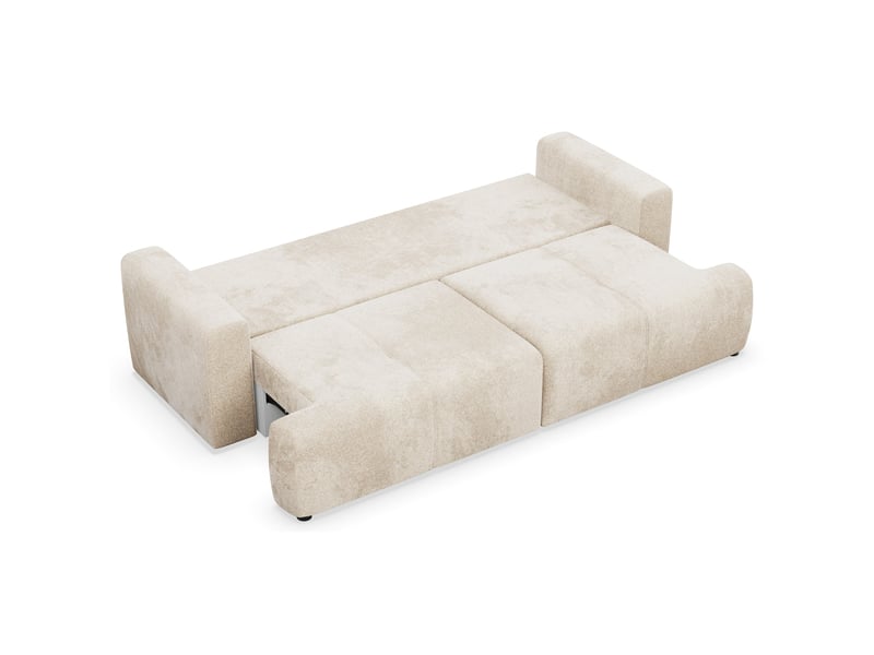  Selsey cobbly - canapé convertible - 244 cm - chenille mystery crème Cobbly - Conforama D