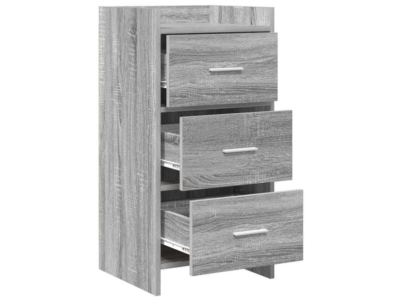  Buffet - bahut - meuble de rangement sonoma gris 40 x 36 x 80 cm bois d'ingénierie  - Conforama D