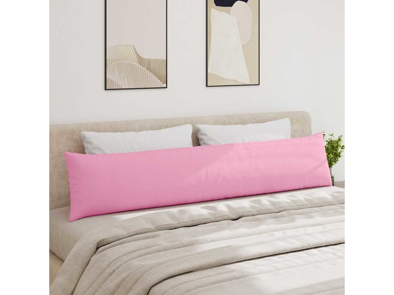  Lot de 2 coussins de canapé, coussins décoratifs tissu rose 200 x 40 cm cf58930  - Conforama D