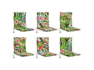 Lot de 6 coussins de chaise à dossier haut gemert cf59367