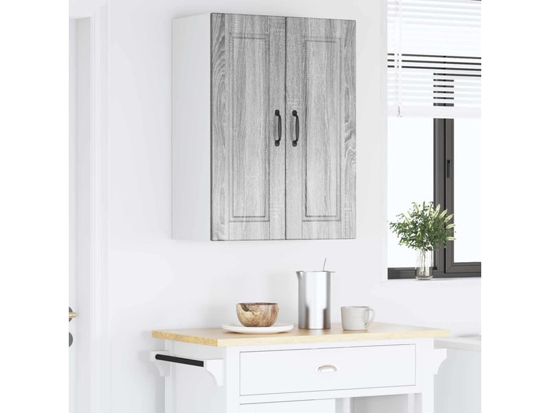  Meuble mural de cuisine, armoire de cuisine gris sonoma 60x31x80cm  - Conforama D