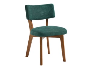 Lot de 2 chaises en tissu coloris vert