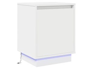 Table de chevet - cabinet de chevet - table de nuit blanc 39 x 34,5 x 50 cm bois d'ingénierie