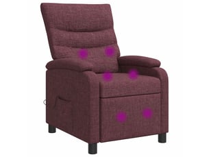 Fauteuil convertible VIDAXL Tissu violet