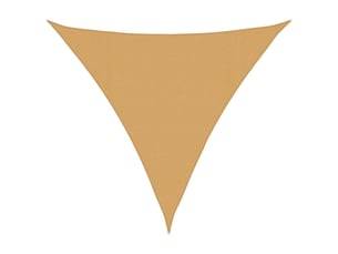 Voile d'ombrage - voile d'ombre - voile parasol 160 gm² triangulaire sable 4,5x4,5x4,5 m pehd