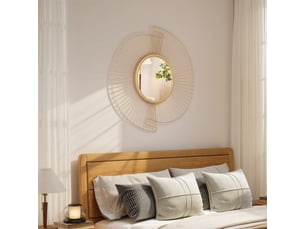 Miroir de porte coloris doré <strong></strong> <strong></strong> - 60 cm x 3.2 cm