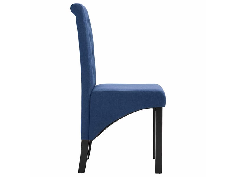 Vidaxl chaises à manger lot de 2 bleu tissu - Conforama E