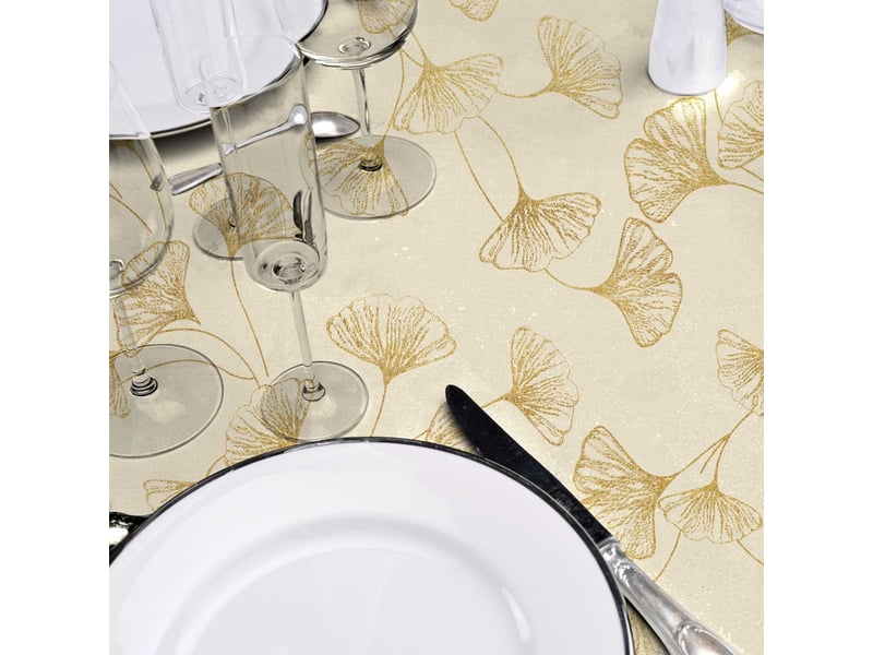  Nappe toile cirée mado 140x240cm naturel  - Conforama C