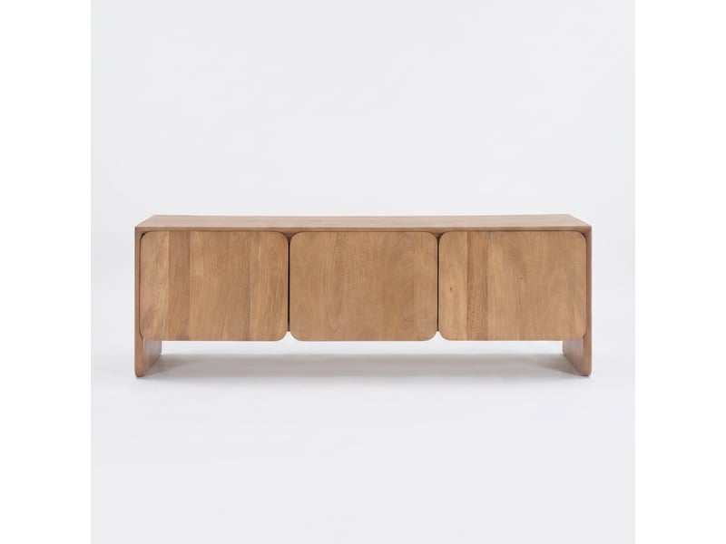 Meuble tv en bois de manguier marron clair-achille Achille - Conforama A
