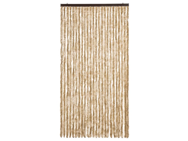  Rideau anti-mouches, moustiquaire beige 100x230 cm chenille cf43489  - Conforama C