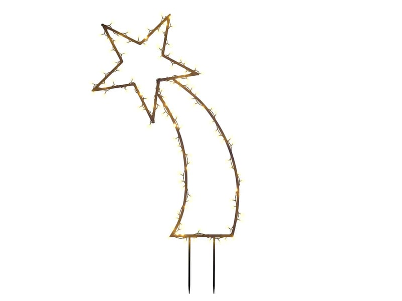  Décoration lumineuse météore de noël avec piquets 115 led 89 cm  - Conforama A