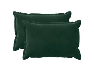 Lot de 2 coussins avec oreiller, coussins décoratifs houten vert foncé fløjl cf51117
