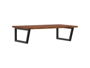 Étagère de vasque | étagère murale acier et bois de chêne massif shl6399