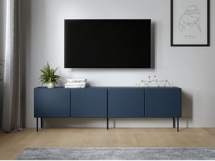 Meuble tv coloris bleu 200 cm <strong></strong>  <strong></strong>