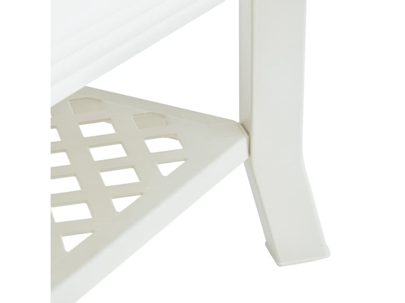  Table basse rectangulaire | table de salon blanc 90x60x46 cm plastique  - Conforama D