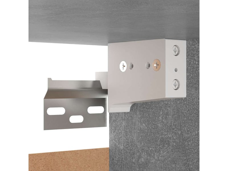  Ensemble de meubles tv 10 pcs gris béton bois d'ingénierie  - Conforama E