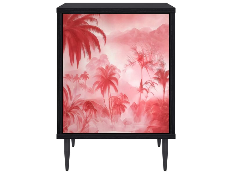 Table de chevet - cabinet de chevet - table de nuit aachen chêne noir 36 x 33 x 51 cm  - Conforama D