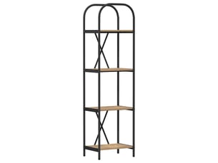Étagère 4 niveaux, étagère de rangement 40 x 30 x 146 cm bois d'ingénierie shl1834