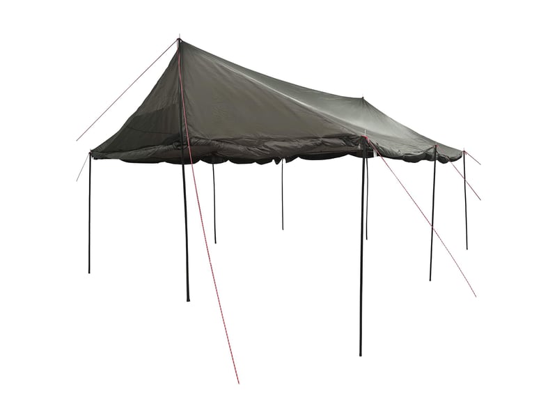  Tente de camping, tente familiale marron gris 450x400x265 cm  - Conforama D