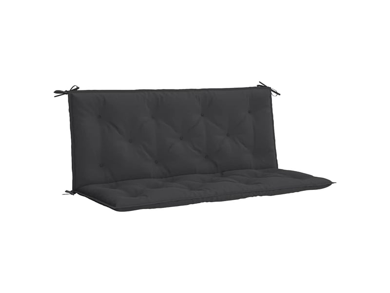  Coussin de banc de jardin, coussin d'assise noir 120x(50+50)x7 cm tissu oxford cf52773  - Conforama A