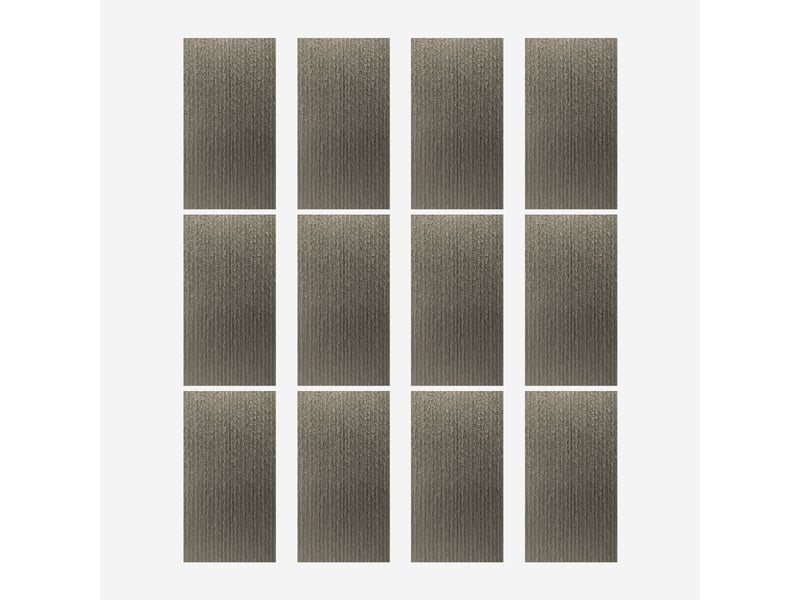 Panneaux décoratifs 3d effet pierre en pu, lot de 12 pièces - noir  - Conforama C