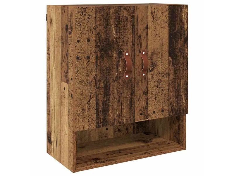 Meuble mural, rangement salon 60 x 31 x 70 cm bois d'ingénierie vieux bois shl1454 - Conforama A