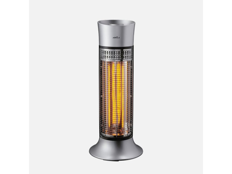  Fabrilamp yuma chauffage radiant au carbone 900 w, 2 puissances, oscillant, argenté et noir, 63 × 26 × 26 cm 278420928 - Conforama A