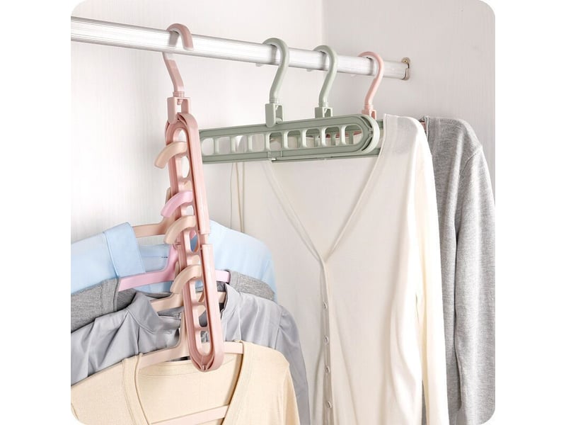  15 pcs cintre magique,qualité supérieure cintre pliable,multi-fonctions cintres gain de place,pour le stockage et le séchage vêtements  - Conforama D