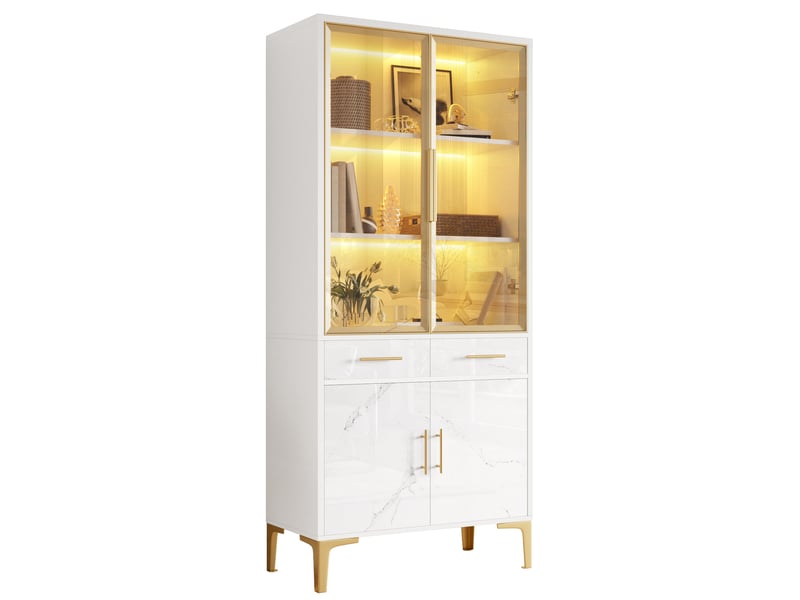 Lit coffre 180x200 cm avec sommier à lattes, tête de lit multifonction, éclairage led, 2 ports usb et type-c, ouverture hydraulique velours beige - Conforama A