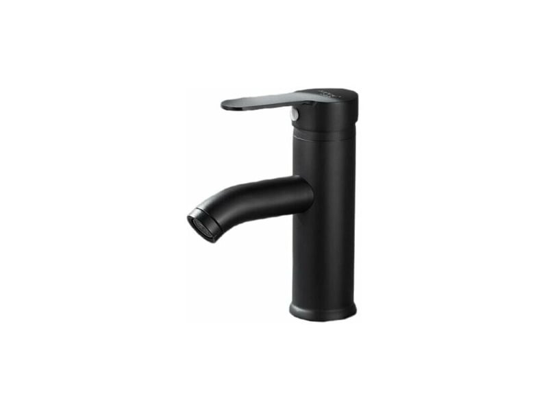  Robinet lave-mains noir mat - mitigeur eau chaude eau froide - noir  - Conforama A