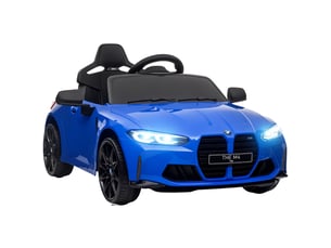 Bmw m4 sous licence, voiture électrique 12v pour enfants, double moteur, bleue