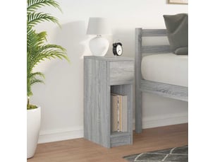 Table de chevet - cabinet de chevet - table de nuit avec tiroir sonoma gris 20x36x60 cm