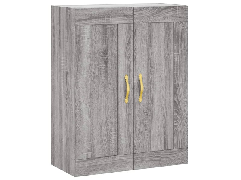  Buffet haut - bahut - meuble de rangement sonoma gris 69,5x34x180 cm bois d'ingénierie  - Conforama D