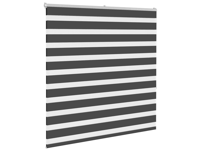 Store zèbre, store de fenêtre noir 150x150 cm largeur du tissu 145,9 cm polyester cf48890 - Conforama C