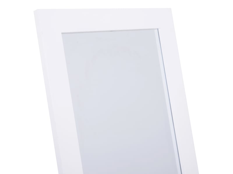  Miroir sur pied inclinable en mdf et verre blanc 47 x 46 x 148 cm  - Conforama E