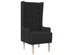 Fauteuil fixe VIDAXL  Tissu noir