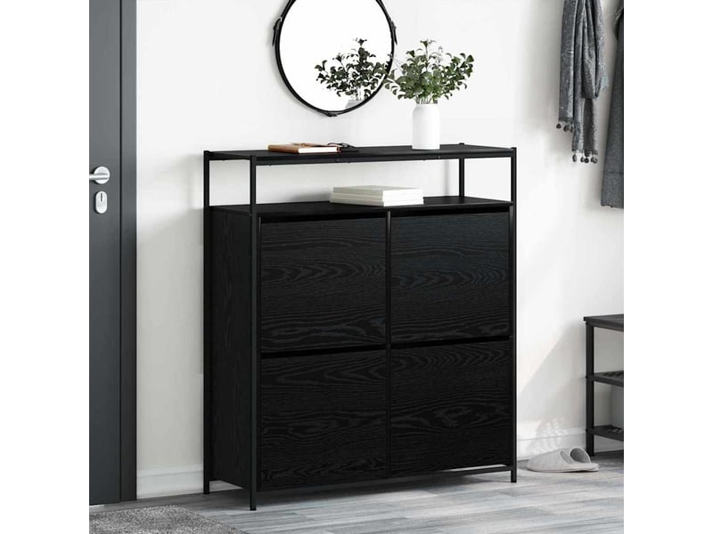  Banc à chaussures, meuble à chaussures 100x34x112 cm bois d'ingénierie shl5166  - Conforama B
