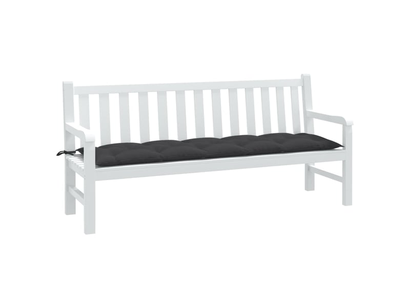  Coussin de banc de jardin, coussin d'assise anthracite mélangé 180x50x7 cm tissu cf52647  - Conforama B
