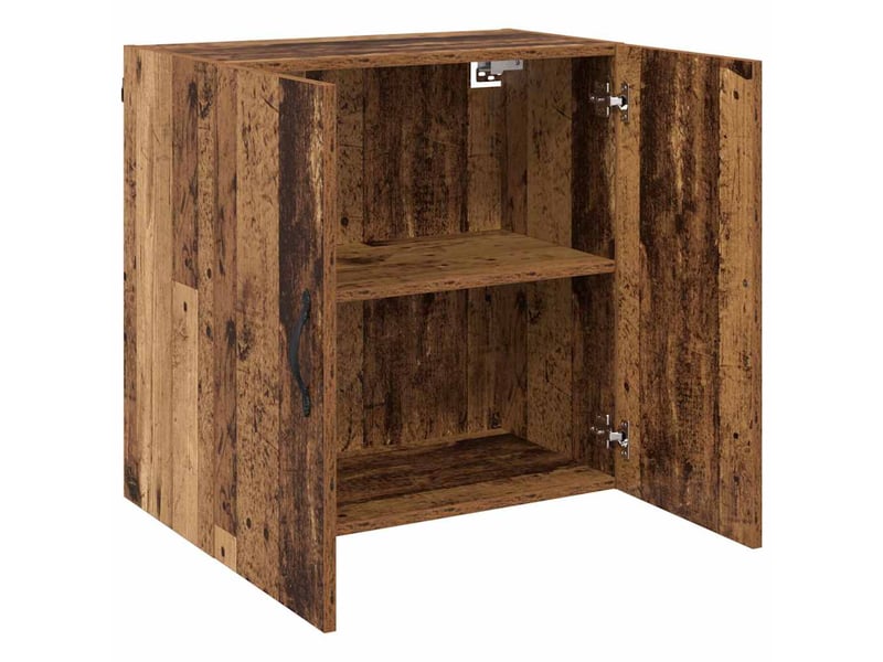  Armoire murale salon, meuble de rangement 60 x 31 x 60 cm bois d'ingénierie bois ancien  - Conforama E